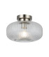 Arlo Semi Flush Light Ceiling Light Satin Chrome IP44-2