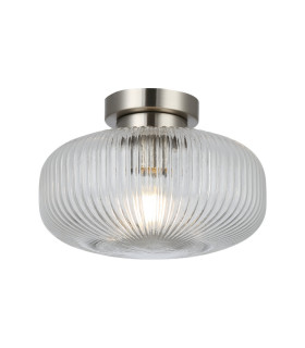 Arlo Semi Flush Light Ceiling Light Satin Chrome IP44-2