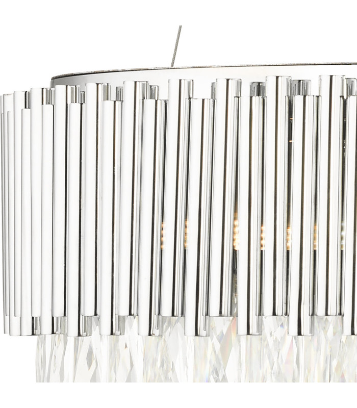 Astoria 13 Light Crystal Pendant Ceiling Light with Polished Chrome-2