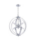 Atlas 6 Light Spherical Pendant Ceiling Light Polished Chrome-1