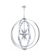Atlas 9 Light Spherical Pendant Ceiling Light Polished Chrome-1