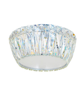 Aurora 3 Light Crystal Flush Ceiling Light-2