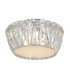 Aurora 3 Light Crystal Flush Ceiling Light-3