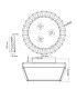 Aurora 3 Light Crystal Flush Ceiling Light-4