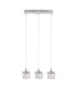 Aurora 3 Light Small Crystal Bar Pendant Ceiling Light-1