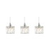 Aurora 3 Light Small Crystal Bar Pendant Ceiling Light-4