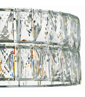 Aurora 5 Light Crystal Pendant Ceiling Light Polished Chrome-2