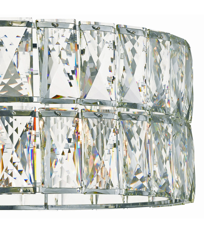Aurora 5 Light Crystal Pendant Ceiling Light Polished Chrome-2