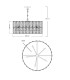Aurora 5 Light Crystal Pendant Ceiling Light Polished Chrome-3