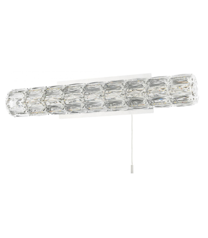 Aurora LED Crystal Bathroom Wall Light Polished Chrome IP44