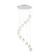 Aurora 12 Light Small Spiral Crystal Pendant Ceiling Light-1