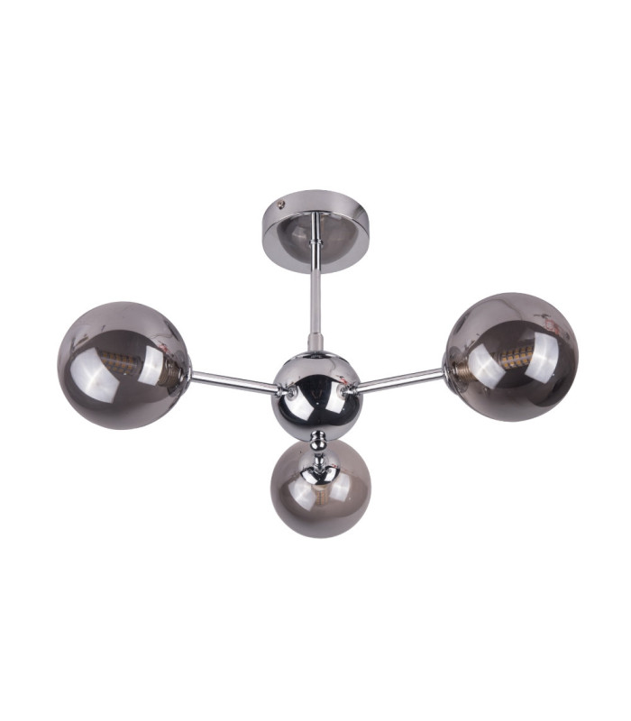 Barbara 3 Ceiling Light Semi Flush Ceiling Light Polished Chrome-1
