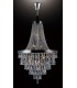Ceiling Pendant Chandelier 17 Light Polished Chrome, Crystal - 2