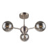 Barbara 3 Ceiling Light Semi Flush Ceiling Light Satin Chrome-1