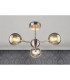 Barbara 3 Ceiling Light Semi Flush Ceiling Light Satin Chrome-2