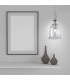 Bell Clear Glass Pendant Ceiling Light Polished Chrome-2