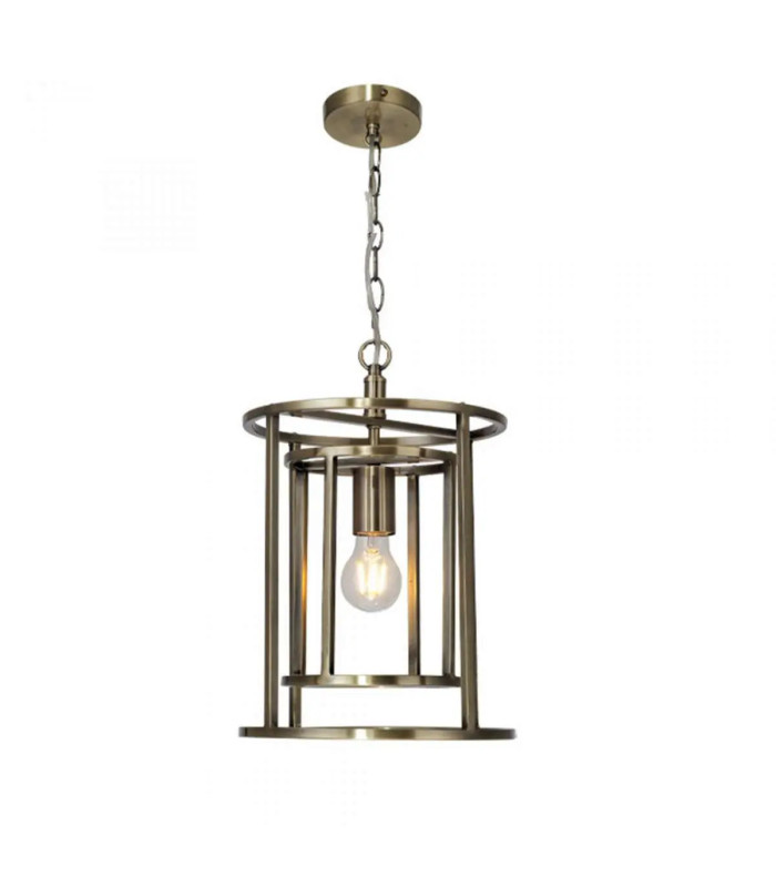 Chester Pendant Ceiling Light Antique Brass-1