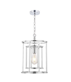 Chester Pendant Ceiling Light Satin Chrome-1