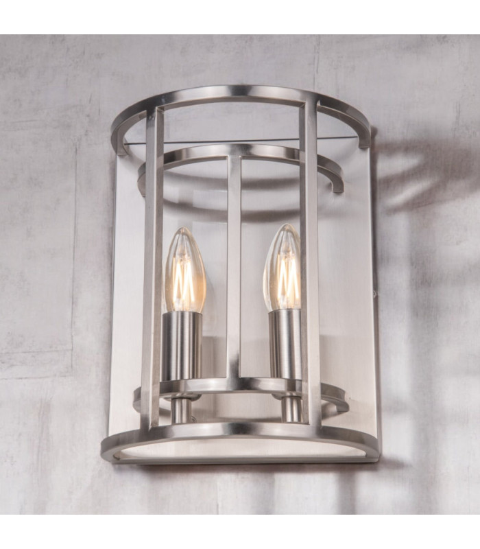 Chester Wall Light Satin Chrome-2