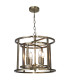 Chester 4 Light Pendant Ceiling Light Antique Brass