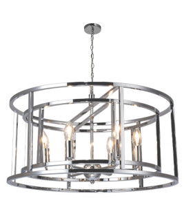 Chester 6 Light Pendant Ceiling Light Polished Chrome
