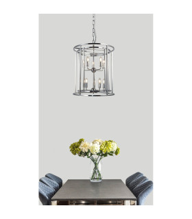 Chester 10 Light Large Pendant Ceiling Light Polished Chrome-2