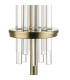 Chrysler and Crystal Table Lamp with Shade Antique Brass-2