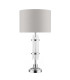 Chrysler and Crystal Table Lamp with Shade Polished Chrome-1