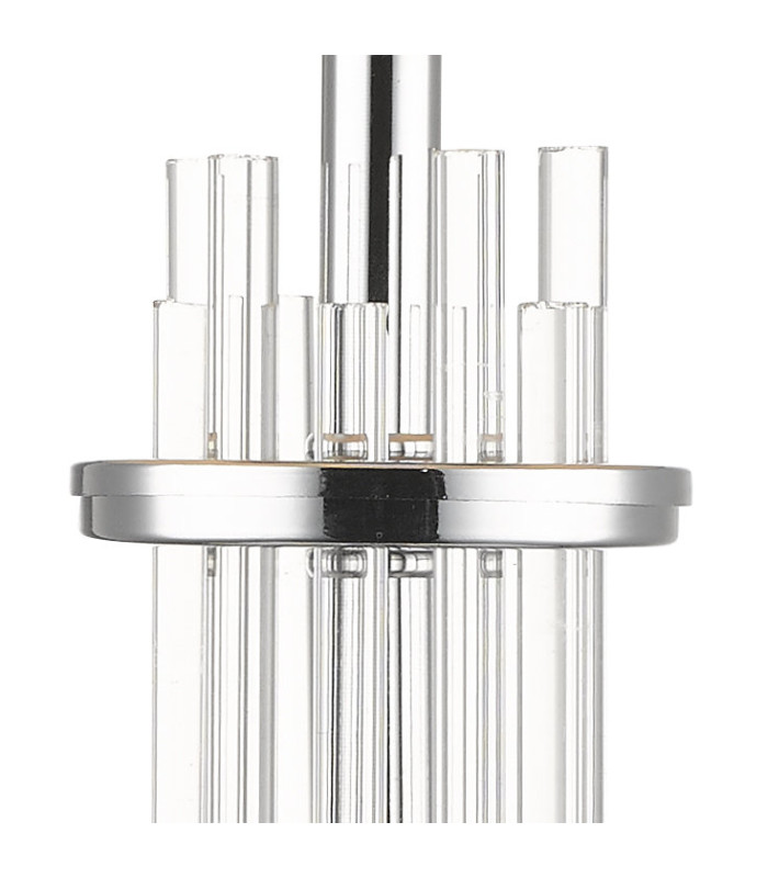 Chrysler and Crystal Table Lamp with Shade Polished Chrome-3