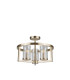 Costello 3 Ceiling Light Semi Flush Ceiling Light Antique Brass-1
