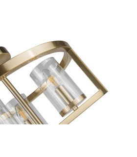 Costello 3 Ceiling Light Semi Flush Ceiling Light Antique Brass-2