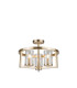 Costello 3 Ceiling Light Semi Flush Ceiling Light Antique Brass-3