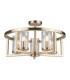 Costello 5 Ceiling Light Semi Flush Ceiling Light Antique Brass-3
