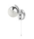 Dew Bathroom Wall Light Pull Cord 5W CCT Polished Chrome IP44