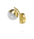 Dew Bathroom Wall Light Pull Cord 5W CCT Satin Brass IP44-1