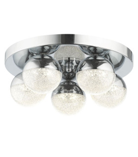 Dew 5 Light 5W CCT Bathroom Ceiling Light Chrome IP44-1
