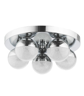 Dew 5 Light 5W CCT Bathroom Ceiling Light Chrome IP44-2