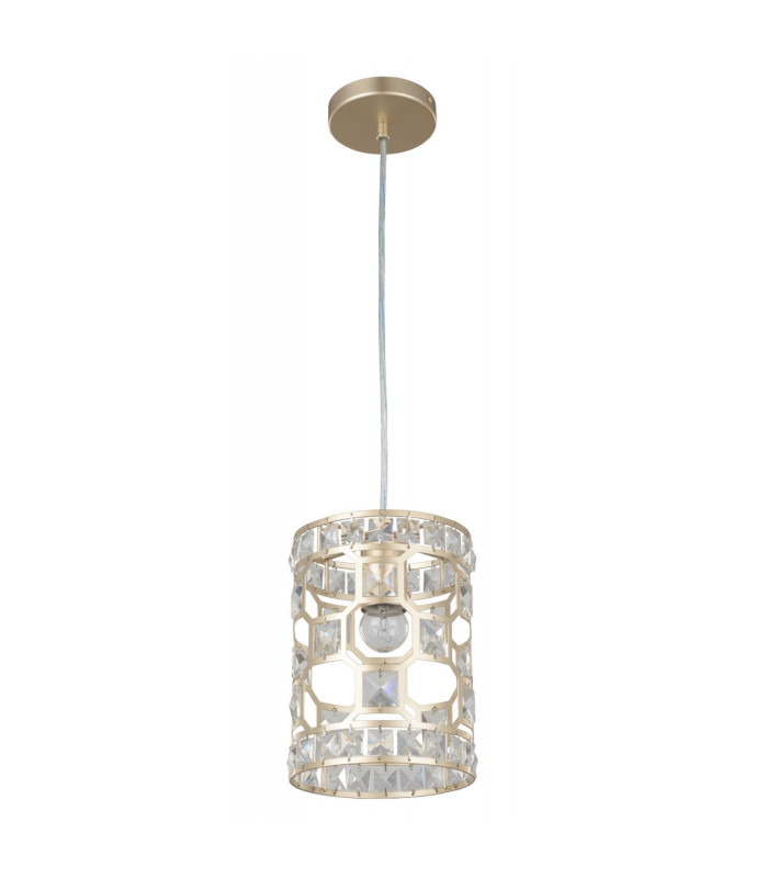 Diana Crystal Pendant Ceiling Light Champagne Gold