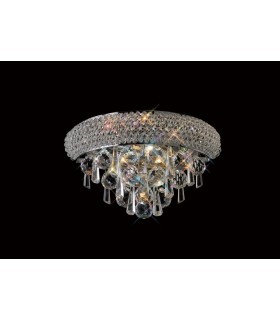 Wall Lamp Small 1 Light Polished Chrome, Crystal - 2