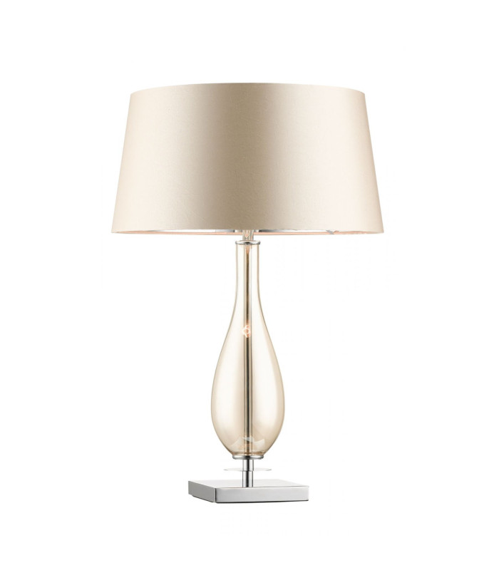 Dior Glass Table Lamp with Shade Amber-1