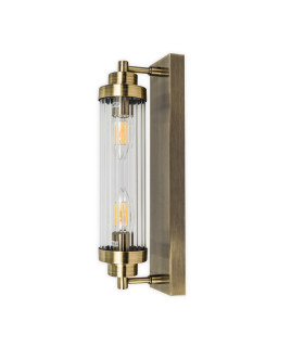 Edith Bathroom Wall Light Antique Brass IP44-1