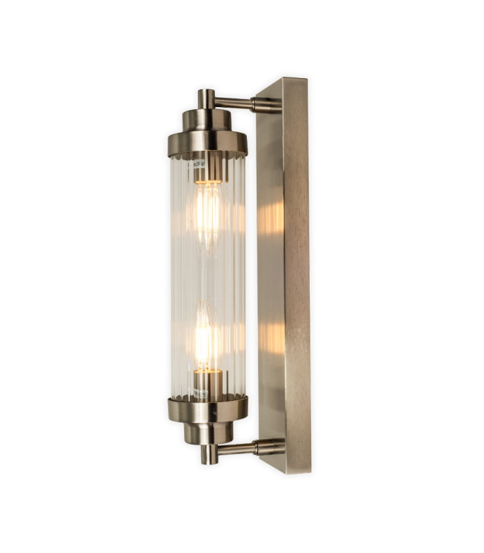 Edith Bathroom Wall Light Satin Chrome IP44-3