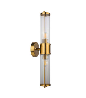 Eleanor Bathroom Wall Light Brushed Brass IP44-1