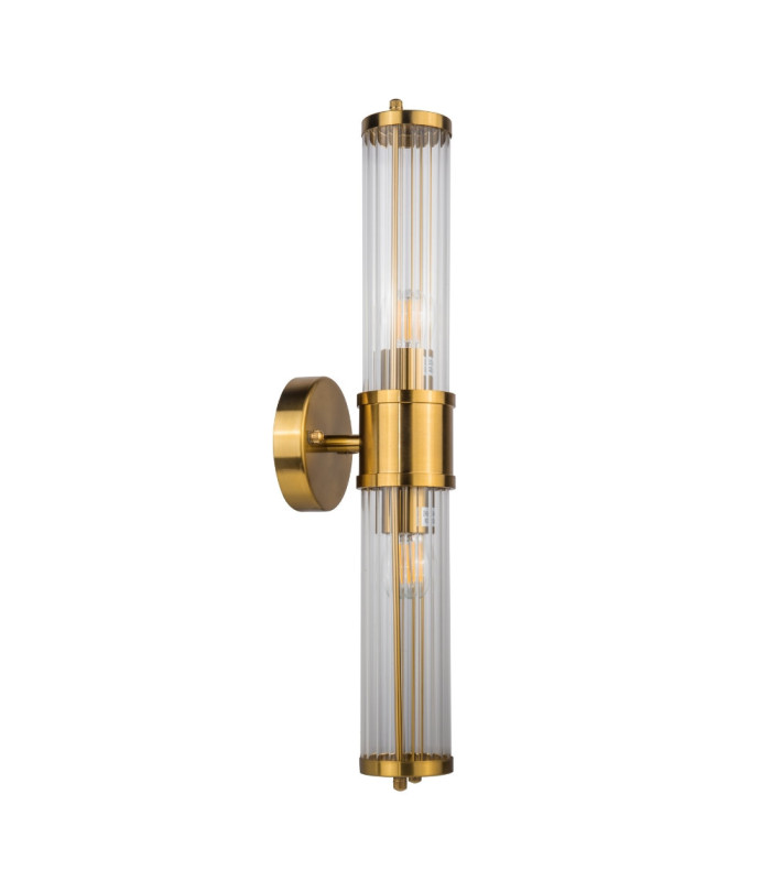 Eleanor Bathroom Wall Light Brushed Brass IP44-1