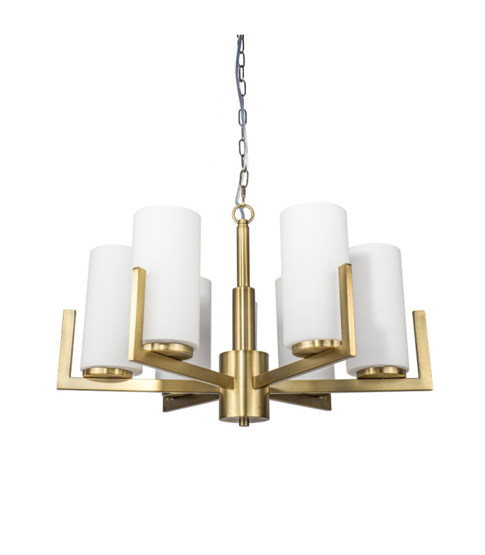 Empire 6 Light Pendant Ceiling Light Brushed Bronze-1