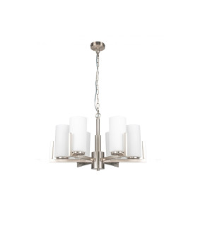 Empire 6 Light Pendant Ceiling Light Satin Chrome-1