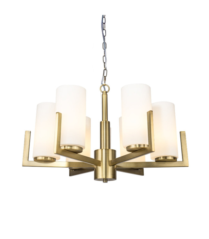 Empire 6 Light Pendant Ceiling Light Brushed Bronze-3