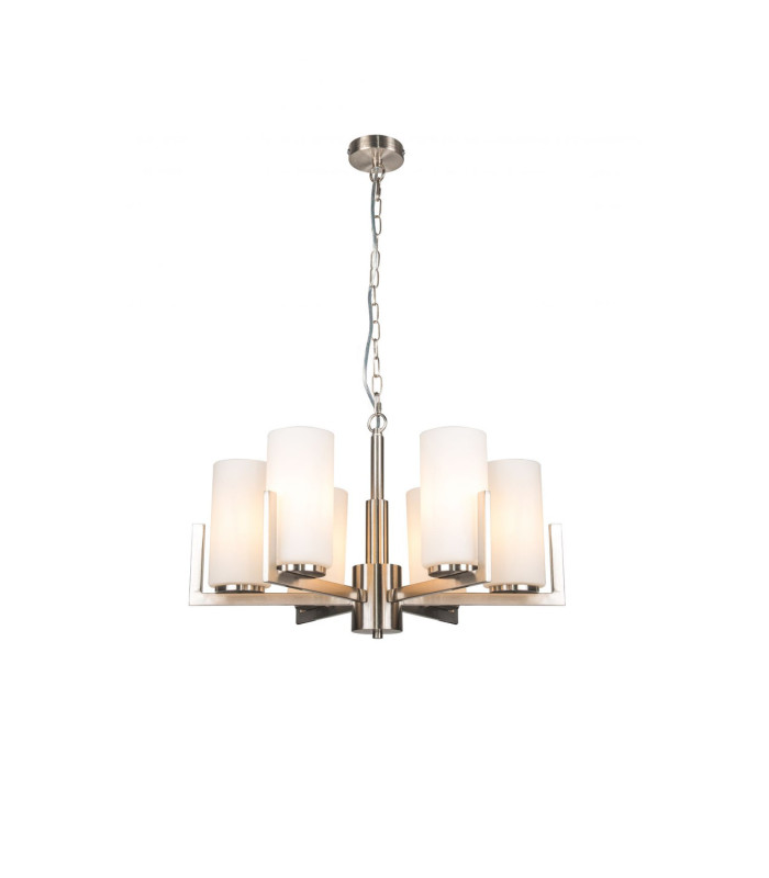 Empire 6 Light Pendant Ceiling Light Satin Chrome-3