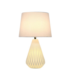 Fallon Table Lamp Pearl White