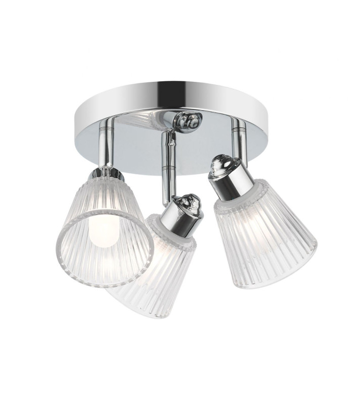 Gatsby 3 Light Bathroom Ceiling Light Polished Chrome IP44-2